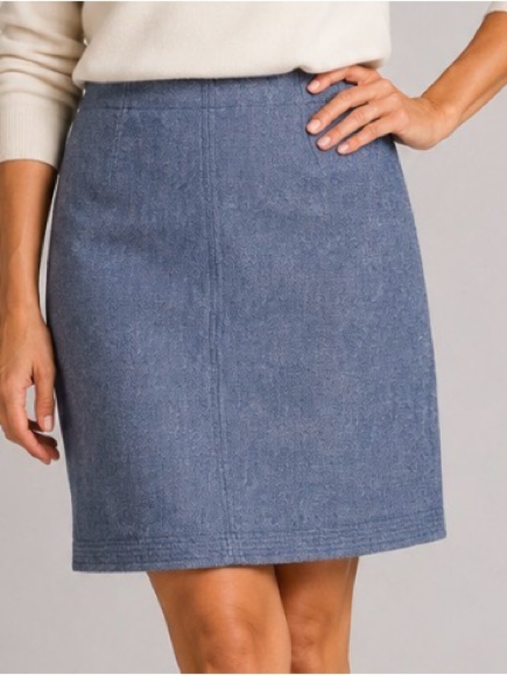 Banana Republic Blue Wool Blend Skirt Size 10